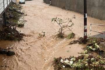 Efectos de las lluvias de la tormenta tropical Hermine en Telde/TA.